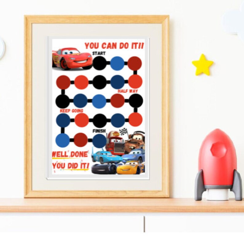 Printable Lightning Mcqueen Rewaed Chart - Etsy