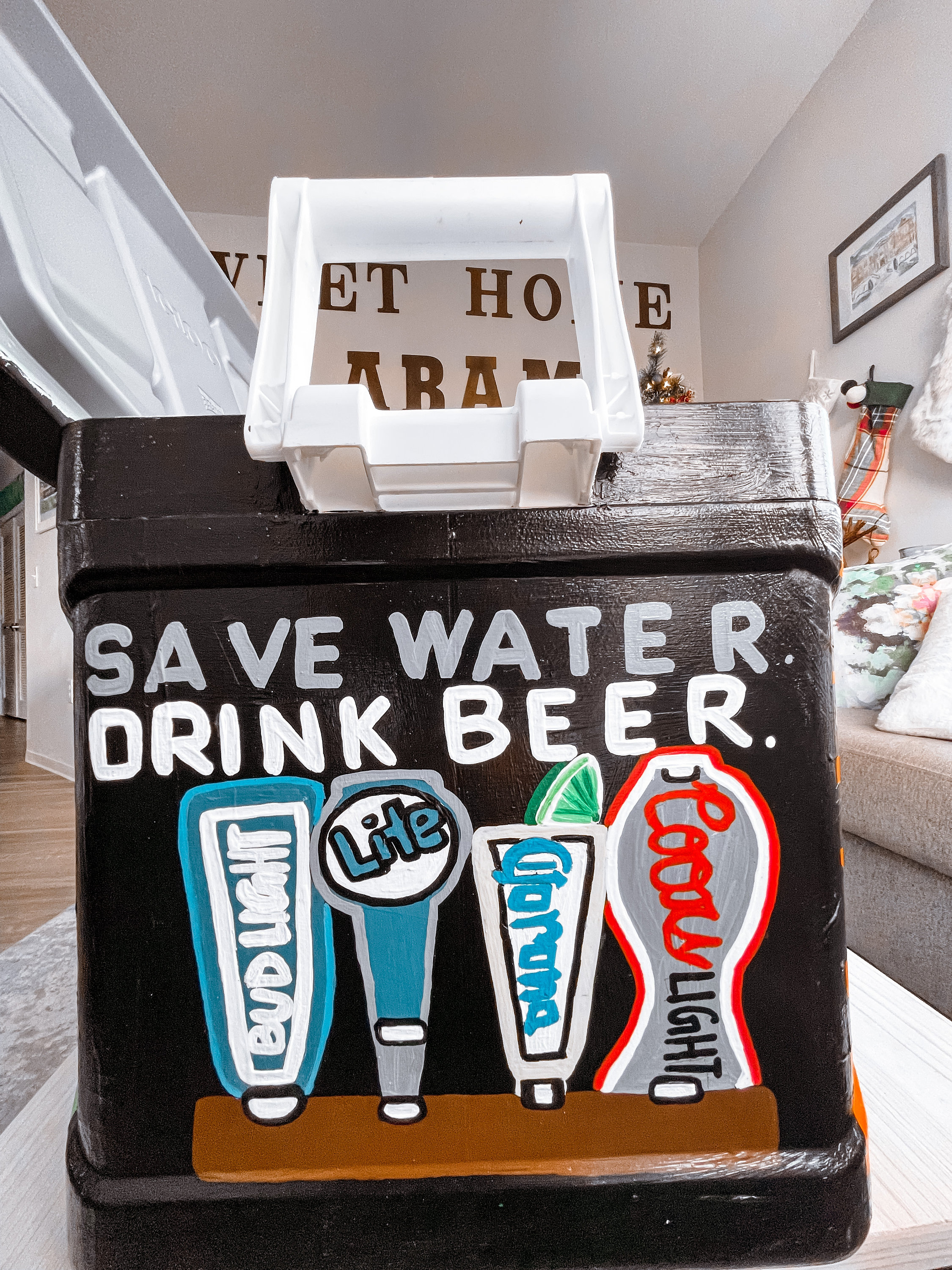 Custom Painted Cooler! Frat/formal/ Themed Cooler Your Design! Etsy