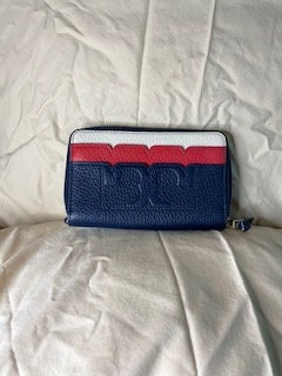 Tory burch top blue wallet