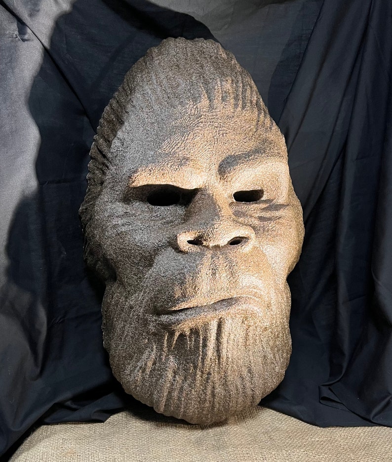 Bigfoot Wall Mask HUGE Lifesize Sasquatch Etsy