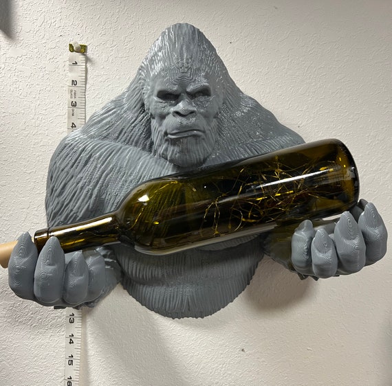 Bigfoot Sasquatch Yeti Wine Rack Jacket Holder Etsy