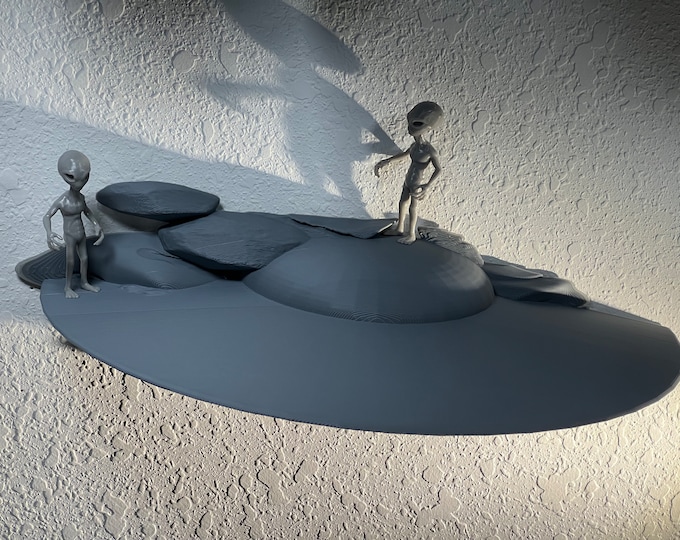 UFO Alien Crash wall Art Area51 Roswell Bigfoot