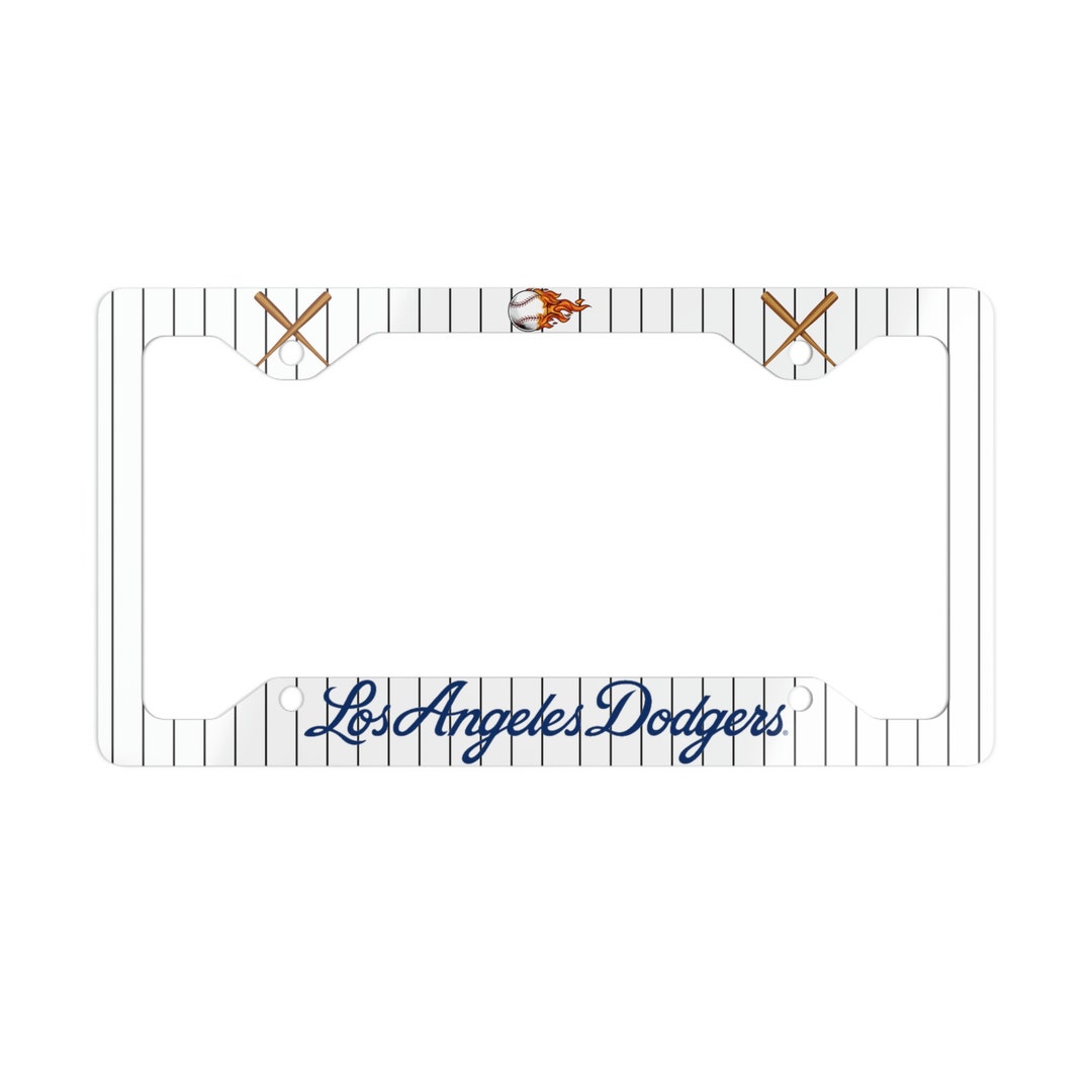 Los Angeles Dodgers License Plate Frame Metal License Plate Etsy