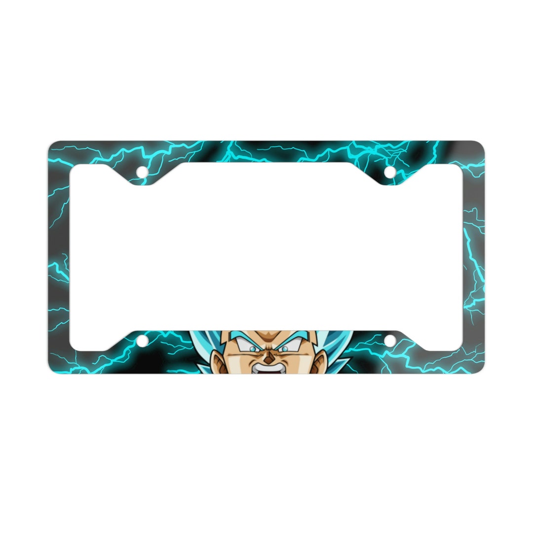 Vegeta License Plate Frame Vegeta Accessories Dragon Ball Z Etsy