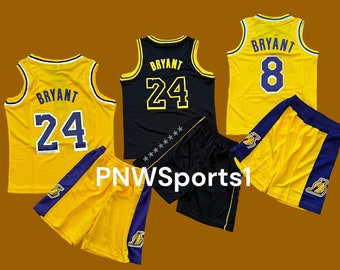 Kobe Bryant #8 / #24 Black Mamba Gigi Heart Lakers Basketball Jersey Men Large