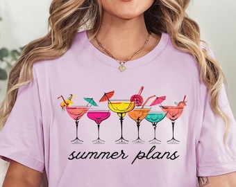Summer Plans Shirt, Cocktail Shirt, Drinking Shirt, Girls Trip Shirt, Girls Trip Tshirt, Summer Vacation Shirt, Summer Cocktails Tee