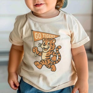 Youth Tiger Shirt, Youth Tiger Sweatshirt, Toddler Tiger Tee, Go Tigers, Tiger Mascot Shirt, Retro Tiger Tshirt, Tiger Nation, Tigers Shirt