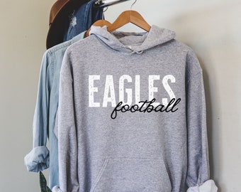 Eagles Football Hoodie: Vintage Style School Spirit Sweatshirt
