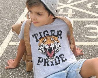 Tiger Shirt, Tigers Shirt, Tiger Youth Shirt, Tiger Mascot Shirt, Go Tigers, School Spirit Shirts, Tigers Youth Tshirt, School Spirit Shirt