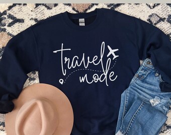 Reseläge-tröja, resetröja, present till resenären, semesterläge, semestertröja, tjejresa, semesterläge, resepresent, flygplansläge