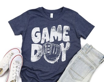 Game Day Baseball Youth T-Shirt: Retro T-Ball Shirt
