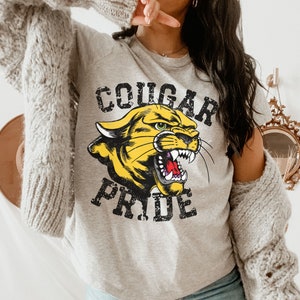 Camiseta de puma, camiseta de los pumas, camiseta de espíritu escolar de los pumas, camiseta de mamá puma, camiseta &quot;Vamos pumas&quot;, camiseta del orgullo puma, camiseta de baloncesto puma