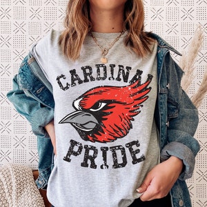 Cardinal Shirt, Cardinal Tshirt, Cardinal Mom Shift, Cardinal Mascot, School Spirit Shirts, Go Cardinals, Cardinal Pride, Cardinal Gifts