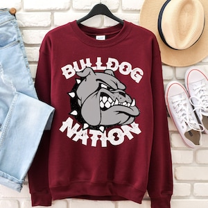 Bulldogs SweatShirt, Bulldogs Mascot Shirt, Bulldogs School Spirit, School Spirit Shirt, Bulldogs Mom Shirt, Bulldogs Football, Go Bulldogs