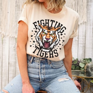 Tigers Shirt, Tiger Shirt, Tiger School Spirit Shirt, Tiger Mom Shirt, Go Tigers tshirt, Tiger Pride Tee, Tiger Basketball, Tiger Football