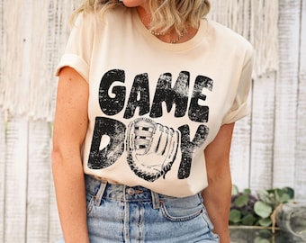 Baseball Game Day Shirt, Game Day Baseball Shirt, Baseball TShirt, Baseball Mom Shirt, Baseball Mama Shirt, Baseball Season TShirt