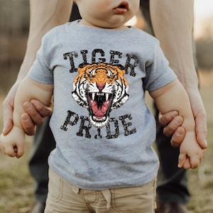 Tigers Infant Shirt, Tigers Baby Gear, Tiger Infant Tshirt, Tiger Sibling Gear, Mom and Baby Matching Shirts, Tiger Football