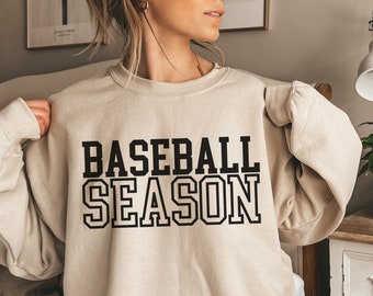 Baseball Season Sweatshirt, Baseball Game Day Sweatshirt, Baseball Shirt, Gameday Baseball Mom Shirt, Baseball School Sweatshirt