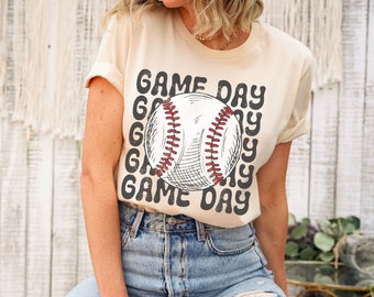 Baseball Game Day Shirt, Game Day Baseball Shirt, Baseball TShirt, Baseball Mom Shirt, Baseball Mama Shirt, Baseball Season TShirt