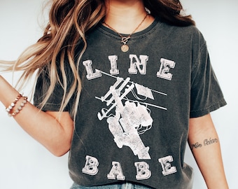 Lineman Wife Shirt, Line Wife Shirt, Lineman Girlfriend Tshirt, Lineman gift, Lineman Wife Gift, Life of Lineman,  Line Girlfriend Gift