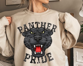 Panther Sweatshirt, Panther Shirt, Panthers Shirt, Retro School Spirit Shirts, Panthers Football, Football Mom Shirt, Vintage Sweatshirt