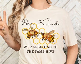 Bienen Art Shirt, Bienen Art Shirt, Honigbiene Shirt, Bienenwabe Shirt, Freundlichkeit Shirt, Inspiration Shirt, Lehrer Shirt, Lehrer Geschenk, Bienen Shirt