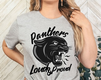 Camisa Panthers, Panther Football, Camisa Panther School Spirit, Panther Mom, Go Panthers, Panther Mascot Shirt, Panther Football
