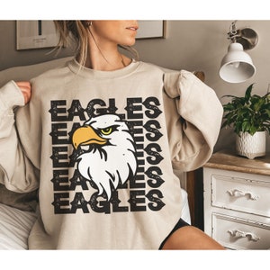Eagle Sweatshirt, Eagles Football, Eagles Shirt, Eagles Tshirt, Eagle Mascot, Eagle Mascot Football, School Spirit Shirts, Eagles Crewneck