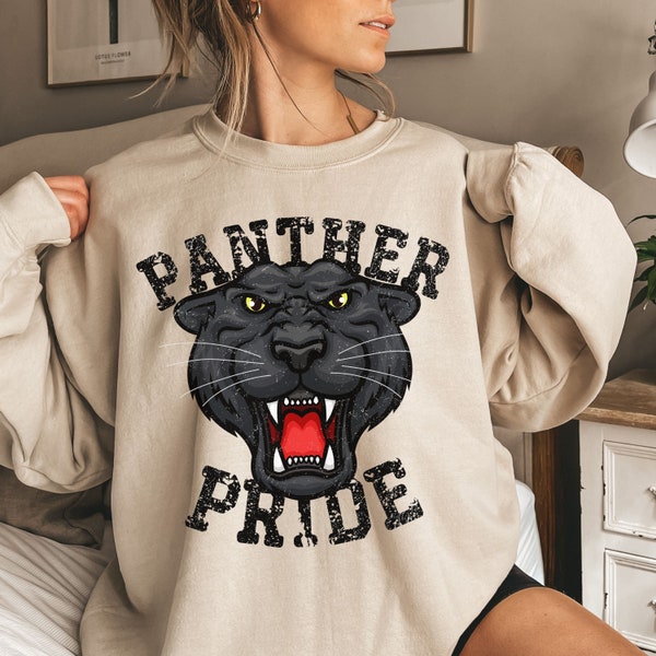 Panther Sweatshirt, Panther Shirt, Panthers Shirt, Retro School Spirit Shirts, Panthers Football, Football Mom Shirt, Vintage Sweatshirt