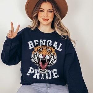 Bengals Sweatshirt , Bengals Shirt, Bengals Crewneck, Bengals Pride, Retro School Spirit Shirts, Bengals Mom Shirt, Go Bengals, Bengal Tee