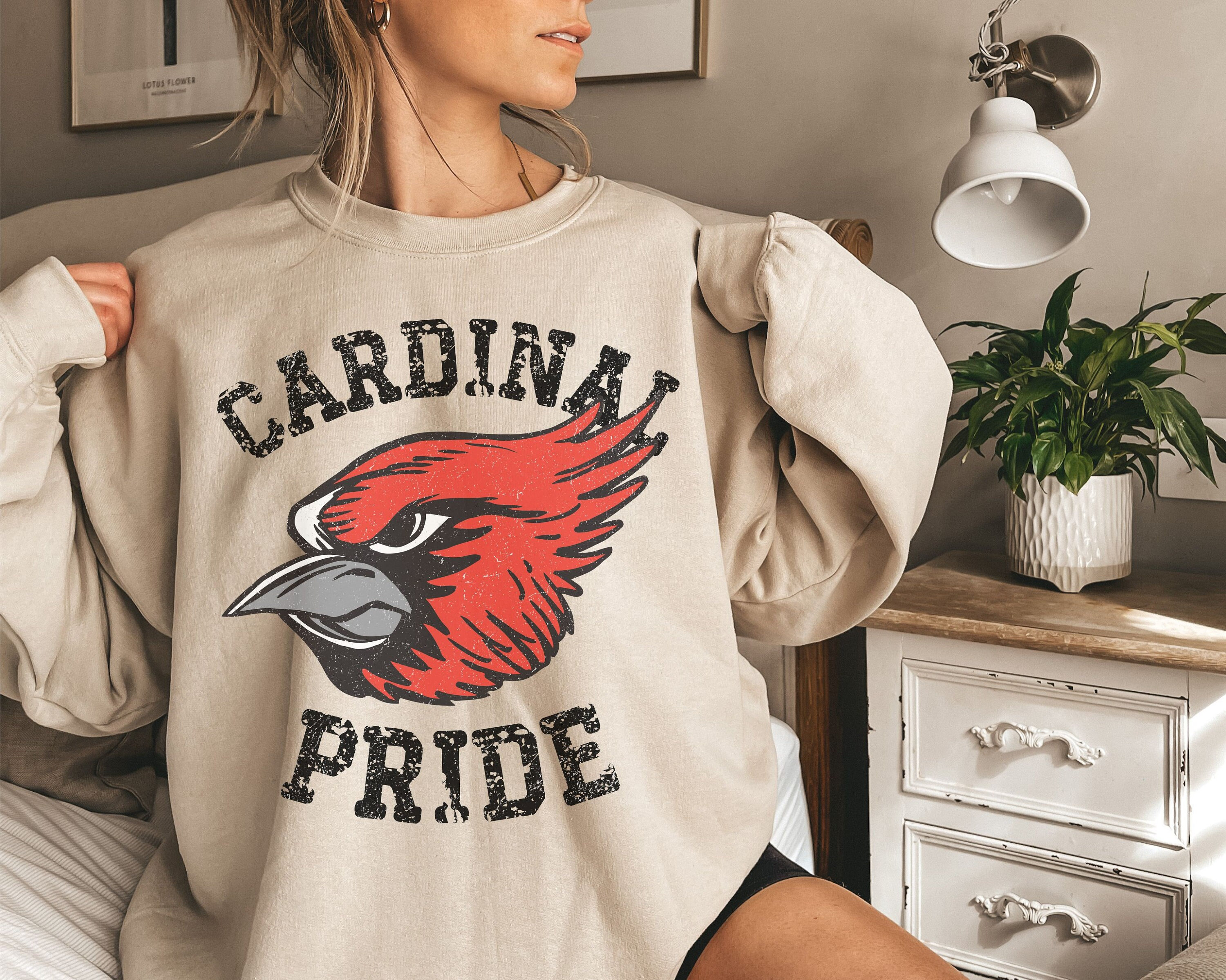 Cardinals SweatShirt, Cardinals Football, Cardinal Pride, Cardinal Mascot  Shirt, School Spirit Shirt, Cardinals School Spirit Wear