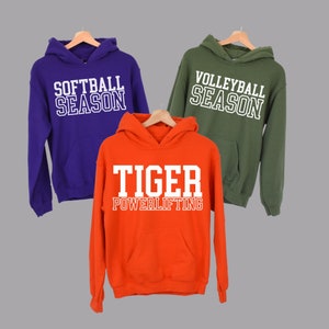 Benutzerdefinierte Team Hoodie, benutzerdefinierte Schule Hoodie, Team Maskottchen Hoodie, Schulteam Pullover, Lieblings-Team Hoodie, personalisierte Schule Sweatshirt