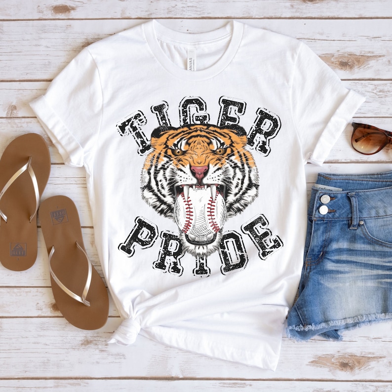 Tiger Baseball Shirt Tigers Baseball Shirt Tiger School Etsy