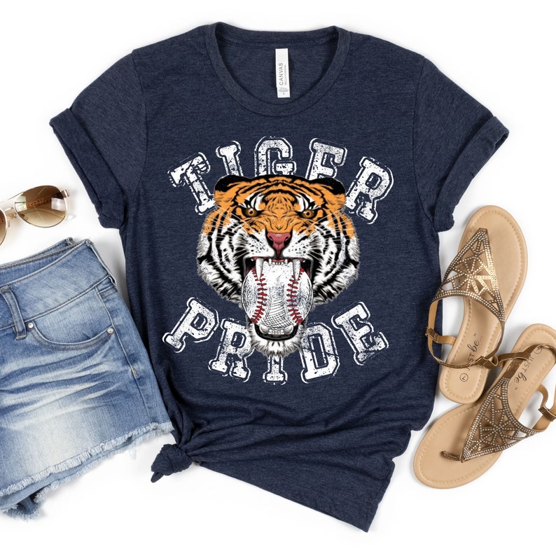 Tiger Baseball Shirt Tigers Baseball Shirt Tiger School Etsy