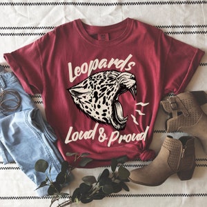 Leopards Shirt, Leopard Tshirts, Leopard Mascot Shirt, Mascot Tee ...