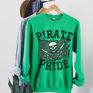 Bamboo Fleece Colorblock Sweatshirt (Pine/Drizzle/Pirate Ship)