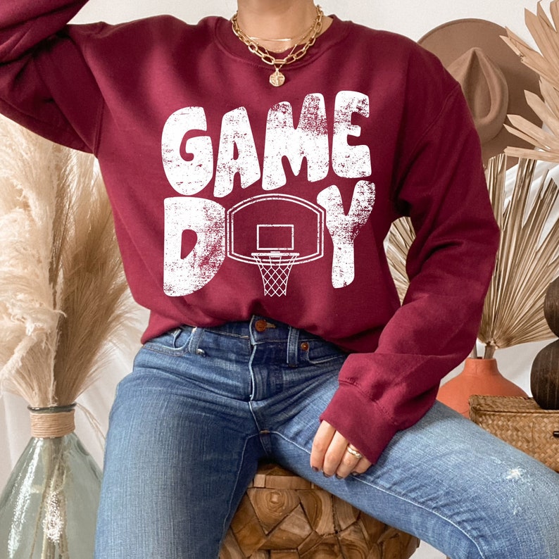Game Day Basketball Shirt Game Day Basketball Sweatshirt Etsy