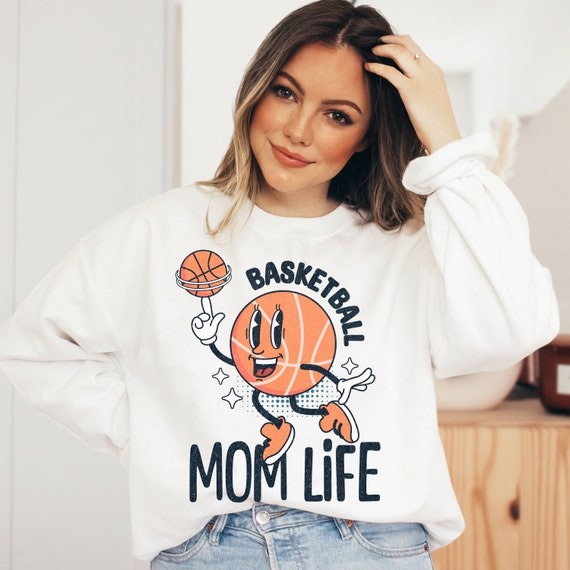 Basketball Mom Life Sweatshirt, Basketball Game Day Shirt, Basketball  Shirt, Basketball Mom Shirt, Basketball Mama Shirt, Retro Basketball