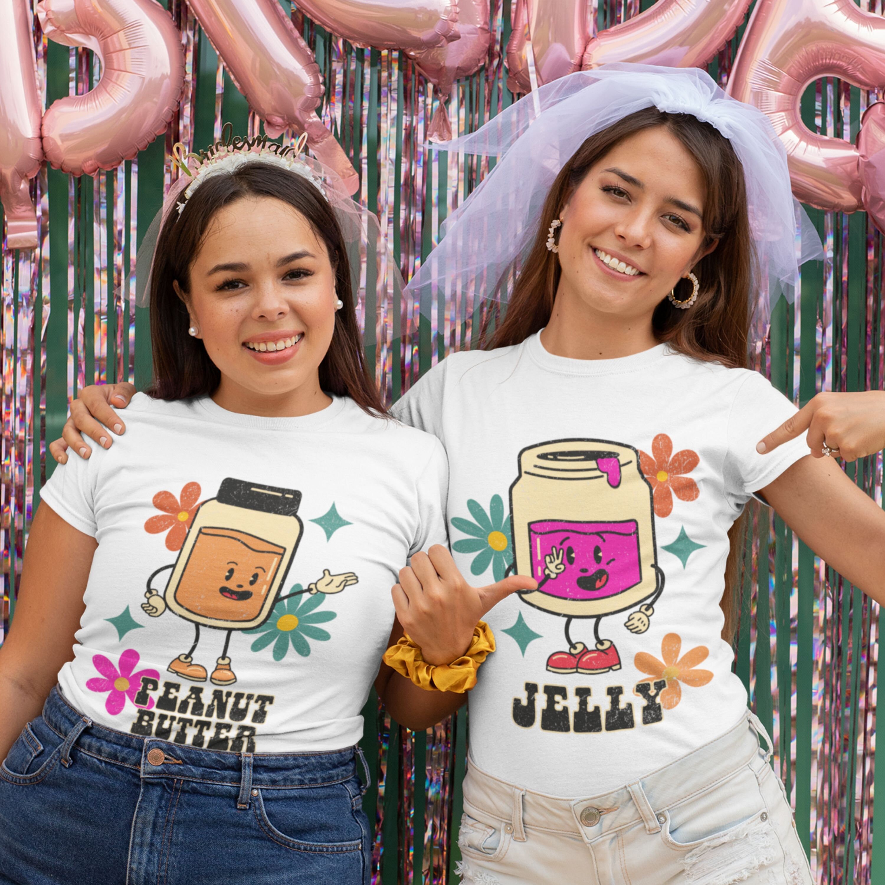 Discover Peanut Butter and Jelly Shirts, Best Friends Shirts Shirts, BFF Shirts, Funny Halloween Shirts, Family Shirts, Bride and Bridesmaid shirts