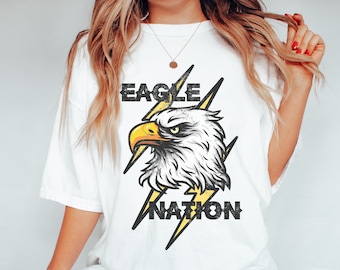 Eagle Shirt, School Spirit Shirts, Eagle Mascot Shirt, Mascot Tee, Eagle Football Mom, Eagle Football Shirt, Eagle Vintage Tee, Retro Eagle