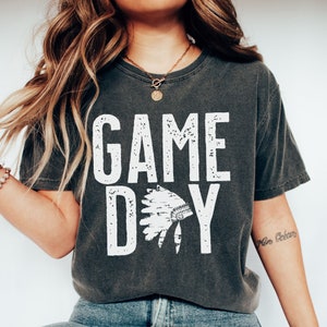 Game Day Indians Shirt, Indians School Shirt, Indians Mom Shirt, Indians Mascot Shirt, Comfort Colors, School Spirit Shirts, Go Indians
