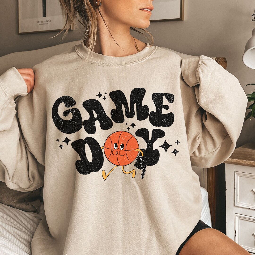 MYHALF Frauen Game Day Sweatshirt Mit Pailletten – Fußball Fan Shirt, Langarm & Lässig