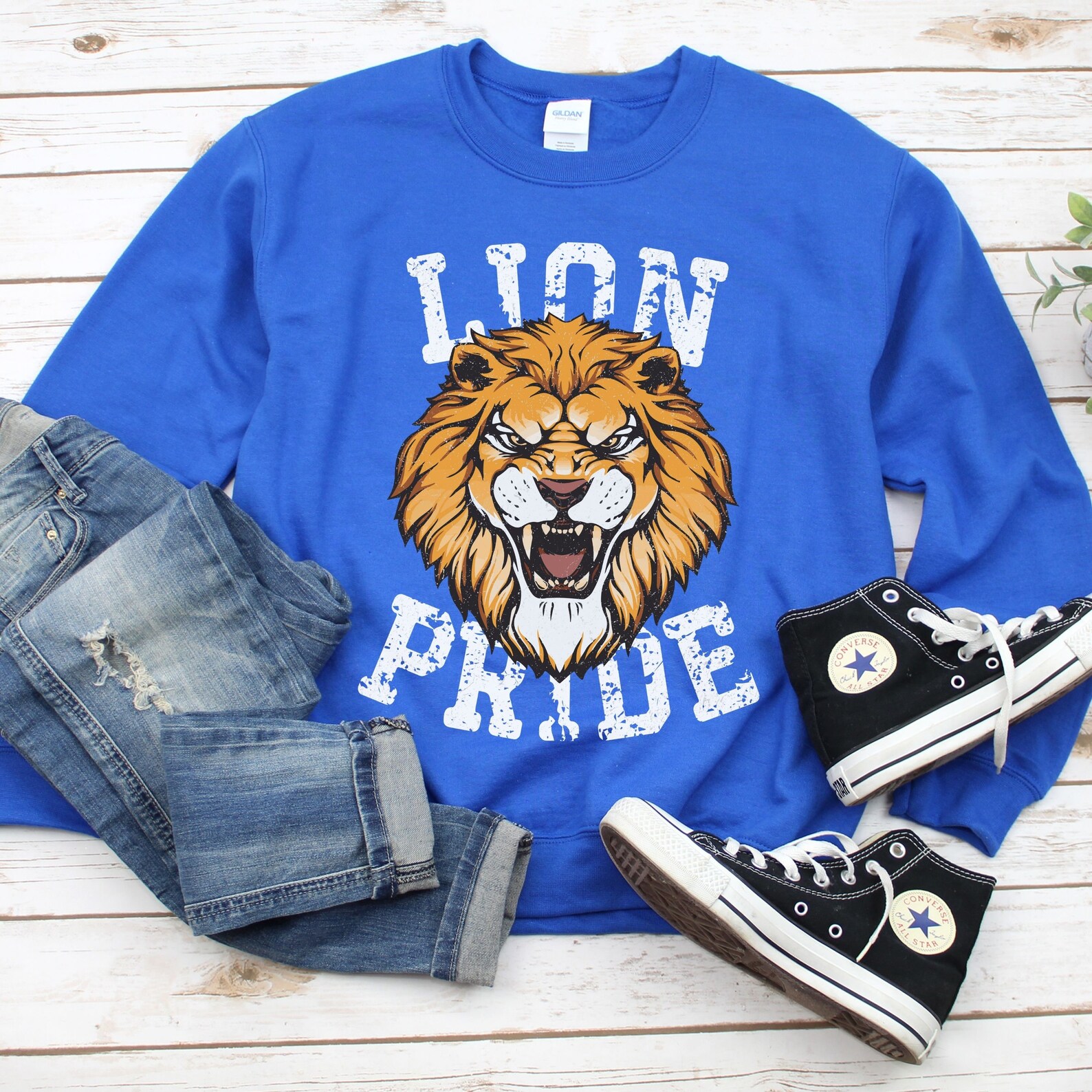 Lions Sweatshirt Lion Sweatshirt Lion Pride Sweater Lions Etsy