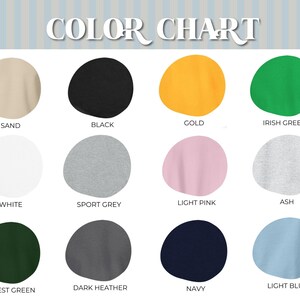 Puede incluir: Carta de colores que muestra 12 muestras de tela de diferentes colores. Los colores son: Arena, Negro, Oro, Verde irland&eacute;s, Blanco, Gris deportivo, Rosa claro, Ceniza, Verde bosque, Gris oscuro, Azul marino y Azul claro.