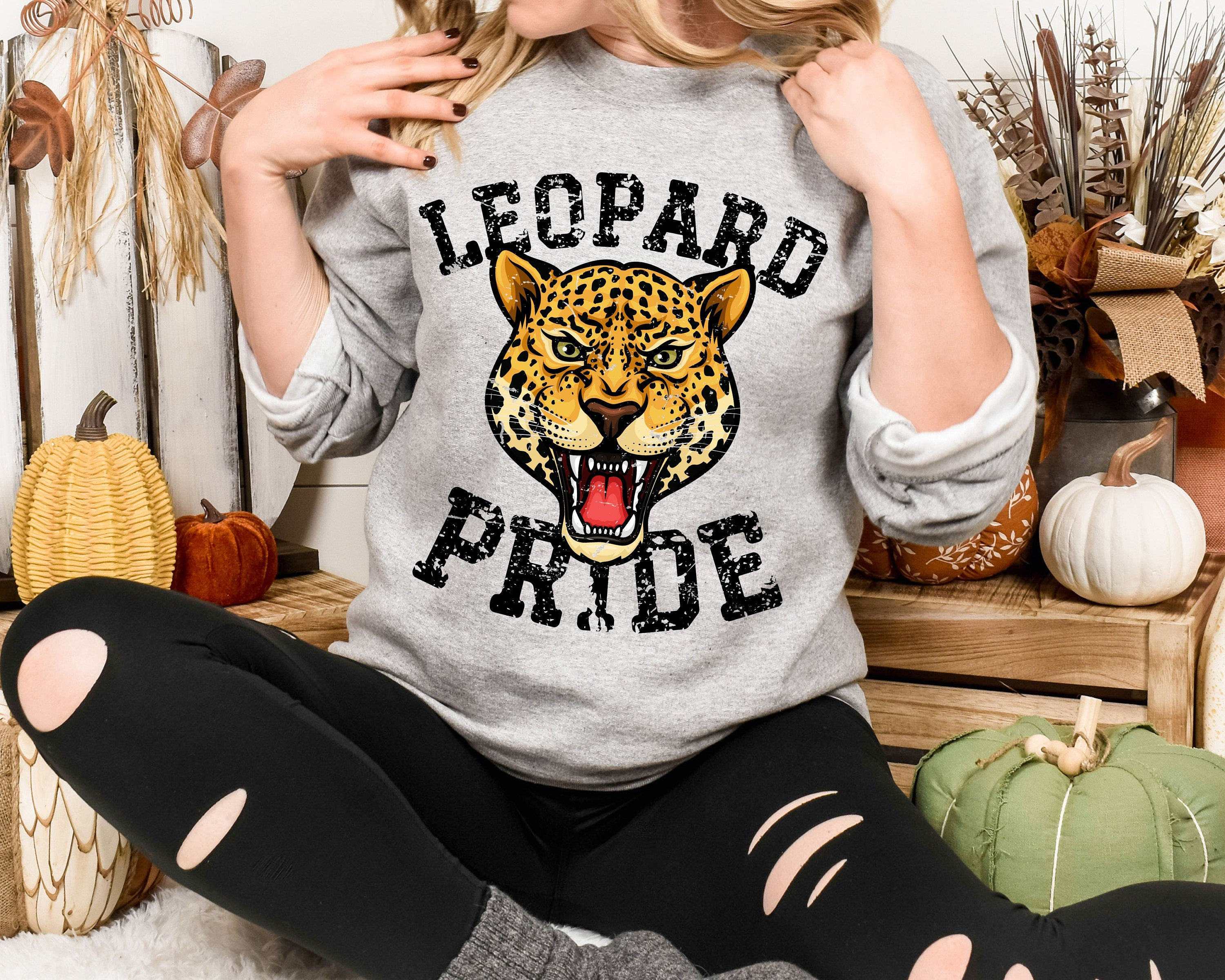 Leopard Sweatshirt Etsy
