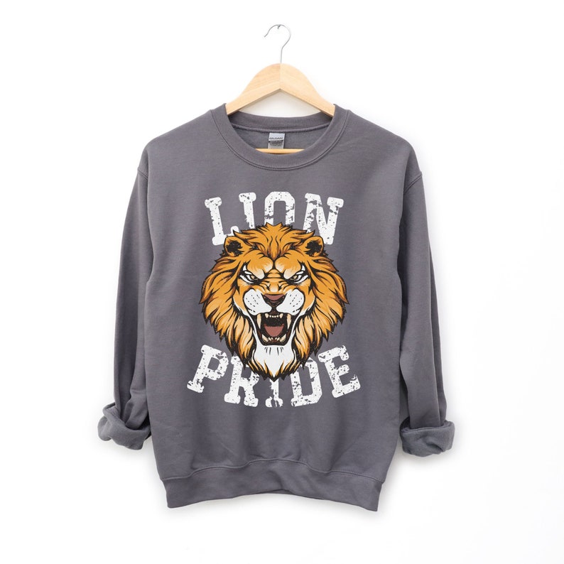 Lions Sweatshirt Lion Sweatshirt Lion Pride Sweater Lions Etsy
