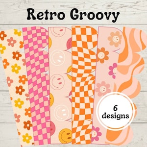 Retro Groovy 70s Bundle | Printable Digital Bulletin Board Borders