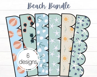 Beach Bundle | Classroom Bulletin Board Borders