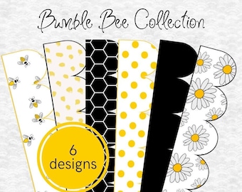 Bumble Bee Collection | Bulletin Board Borders Digital Download