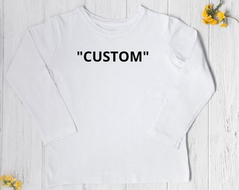 Felpa con design di testo personalizzato / Felpa con scritta personalizzata che dice / Felpa personalizzata con logo personalizzato / Felpe per famiglie abbinate